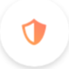 Benefits + Pension Icon: : Shield representing benefits and pension.