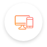 Mobile phone screen with desktop monitors icon : Two-Factor Authentication Mobile phone screen with desktop monitors icon : Two-Factor Authentication